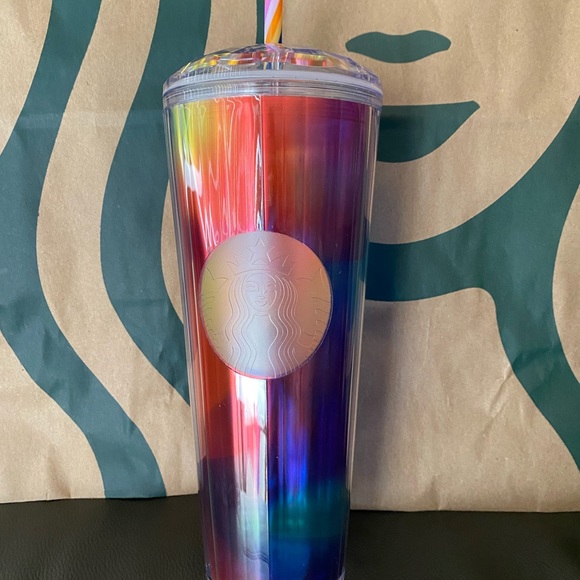 Starbucks Rainbow Kaleidoscope Tumbler-Summer
